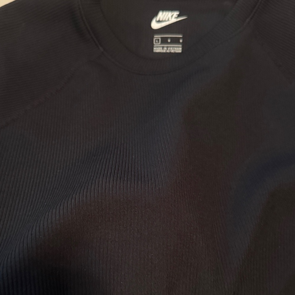 Nike Black Ribbed Top - Picture 3 of 3